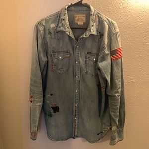Large Polo Ralph Lauren Long-Sleeve Denim Shirt